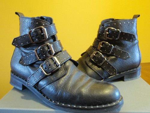 Boots minelli tout cuir noir - minelli,