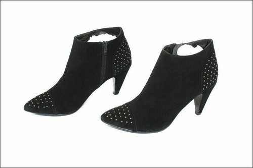 Minelli bottines daim clouté - daim,